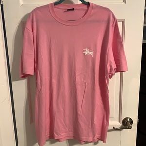 Large Stussy pink t shirt lightly worn